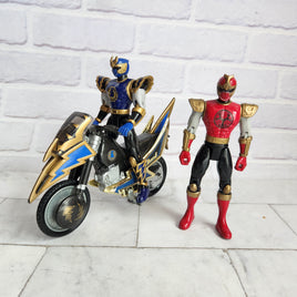 Power Ranger Ninja Storm Tsunami Cycle Bundle Blue Crimson