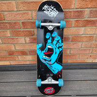 
              Santa Cruz Screaming Hand Skateboard With Slime Balls Wheels
            