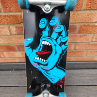 
              Santa Cruz Screaming Hand Skateboard With Slime Balls Wheels
            