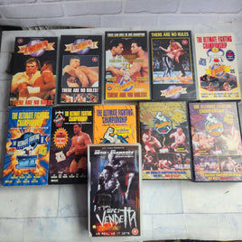 UFC VHS Bundle 1-10 + Vendetta UFC1 - UFC10 Great Condition