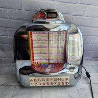 
              Select-O-Matic Table Top Jukebox With Radio USB Bluetooth
            