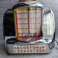 
              Select-O-Matic Table Top Jukebox With Radio USB Bluetooth
            