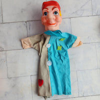 
              Punch and Judy Puppet Bundle Vintage 1950's King Old Woman Policeman Hunter
            