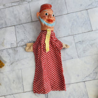 
              Punch and Judy Puppet Bundle Vintage 1950's King Old Woman Gnome
            