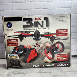 RED5 3in1 Transforming Drone Vehicle Fly Drive Jump In Box - Complete