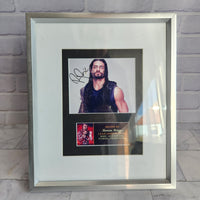 
              WWE Roman Reigns Framed Signed Print Autograph Photo A4 Portrait WWF Wrestling
            