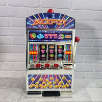 
              Vintage Jumbo Slot Machine + Lights + Bell Great Condition In Box One Arm Bandit
            