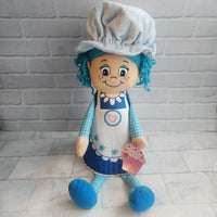 
              Little Miss Muffin Cupcake Doll Plush Toy - Blue White - Brand New - 2011
            