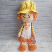 
              Little Miss Muffin Cupcake Doll Plush Toy Orange + Yellow Colourway - Brand New
            