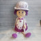 Little Miss Muffin Cupcake Doll Plush Toy Purple / White  Colourway - Brand New