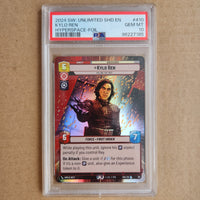 
              Kylo Ren Killing The Past Hyperspace Foil #410 - PSA 10 - Star Wars Unlimited POP 1
            