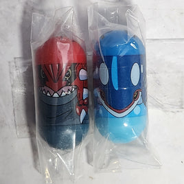 Mighty Beanz Pokemon Figure Bundle - Groudon Kyogre - New Sealed - Moose 2004