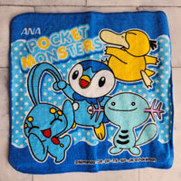 
              Pokemon Pikachu Hand Towel ANA Promo Piplup Manaphy Wooper Air Adventures 2007
            