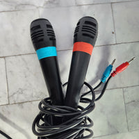 
              SingStar Microphones  PS2 x 2 + USB Dongle Connector Playstation 2
            