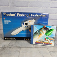 
              Sega Bass Fishing Dreamcast Bundle With Fission Fishing Rod Controller Boxed
            