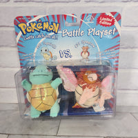 
              Pokemon Squirtle vs Spearow Glitter Plush Battle Playset New Sealed Vintage 1999 English
            