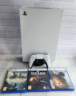 Sony PlayStation 5 PS5 Disc Edition Console Bundle White