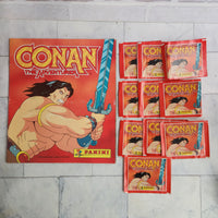 
              Conan The Barbarian Adventurer Panini Sticker Album + 10 Sticker Pack Bundle
            