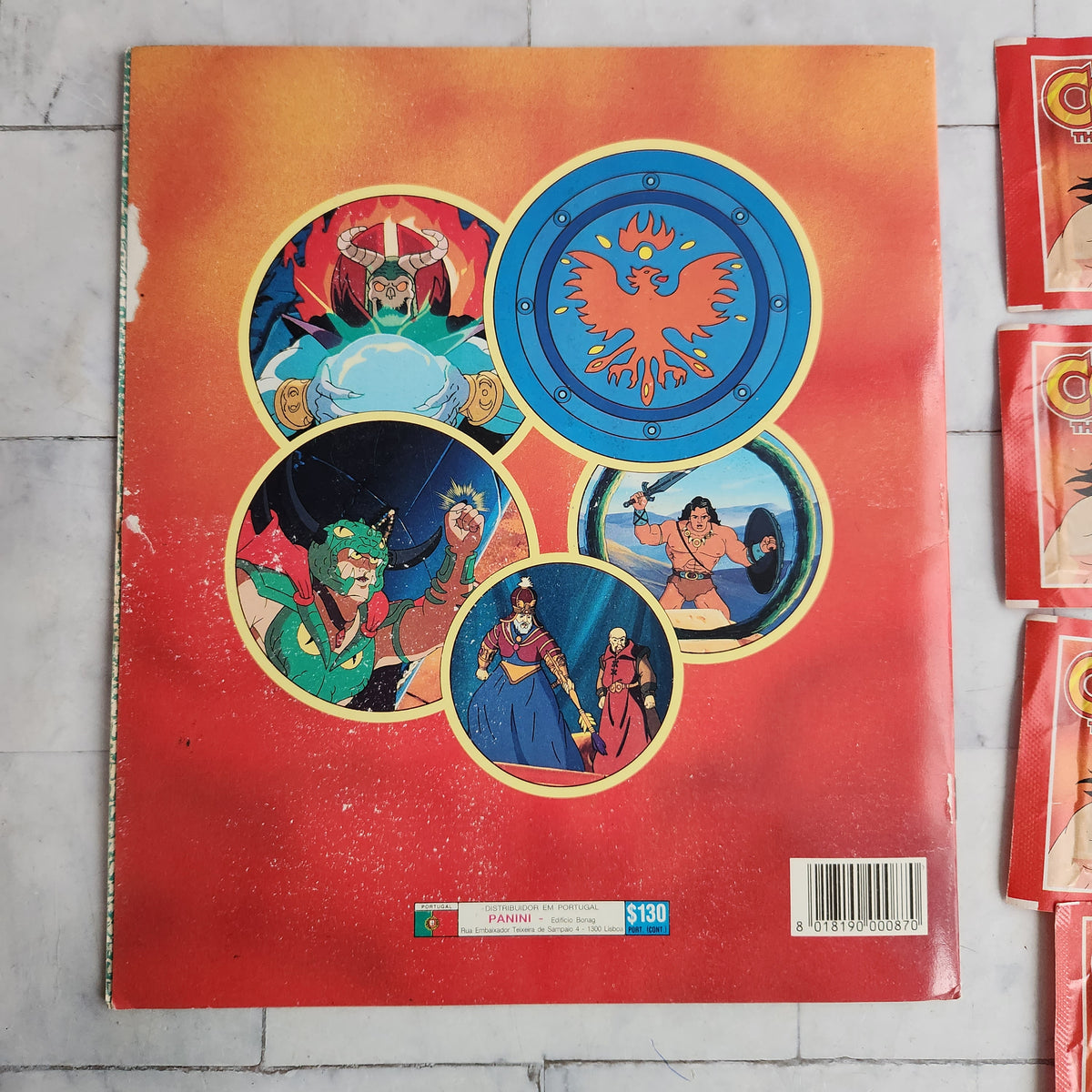 Conan The Barbarian Adventurer Panini Sticker Album + 10 Sticker Pack ...