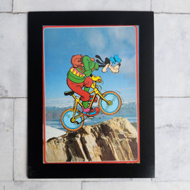 Goofy BMX (Around The World) Framed Vintage Disney Postcard