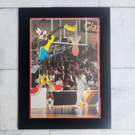 Goofy NBA Basketball (Around The World) Framed Vintage Disney Postcard