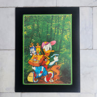 
              Donald Duck Hike (Around The World) Framed Vintage Disney Postcard
            