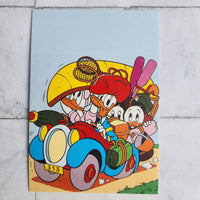 
              Donald + Daisy Duck Holiday Trip Framed Vintage Disney Postcard
            