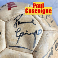 
              Rangers Signed Football Ball With Paul Gascoigne Autograph Gazza - Vintage 1995
            