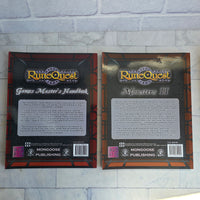 
              Runequest RPG Book Bundle Games Master's Handbook + Monsters 2 - Rare 2008
            