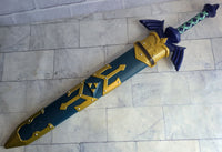 
              Legend Of Zelda Links Master Sword With Sheath Toy Replica Genuine Nintendo
            