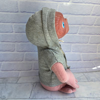 
              ET Extra Terrestrial Plush Toy 12" Hoody Vinyl Face Vintage Applause 1998
            