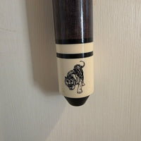 
              Riley Snooker Cue Gold Aluminium Case With Green Tiger Cue Vintage 1980s
            