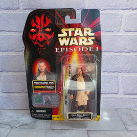 Star Wars Qui-Gon Jinn Figure Comm Tech Episode 1 - New Sealed