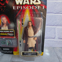 
              Star Wars Qui-Gon Jinn Figure Comm Tech Episode 1 - New Sealed
            