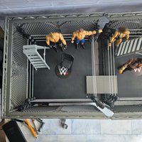 
              WWE War Games Wrestling Ring Cage Match Play Set With Figures + Ladders
            