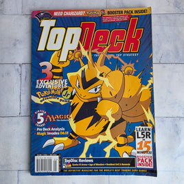 Top Deck Magazine Vol 2 Issue 4 Pokemon Electabuzz With Vintage Price List 2000