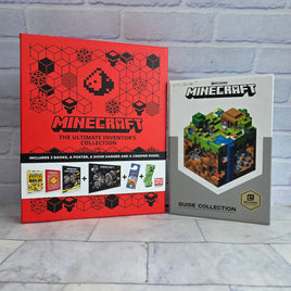 Minecraft Guide Collection + Ultimate Inventors Collection Book Set Bundle