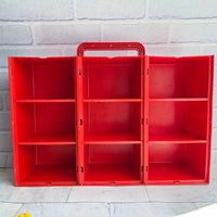 
              Lego Storage Case Box Red Yellow Vintage 1989 Slide Lid Rare 3 Compartments
            