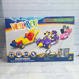 Wacky Races Micro Scalextric Race Track Dick Dastardly Complete In Box