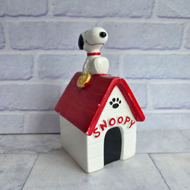 Vintage Snoopy Money Bank Box Ceramic Sitting Up