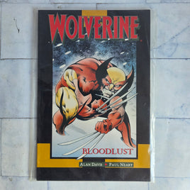 Wolverine Bloodlust Comic Graphic Novel Vintage 1990 Alan Davies Red Suit