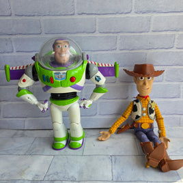 Toy Story Woody + Buzz Lightyear Figure Bundle Electronic Working Lights Sounds
