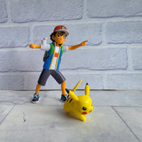 
              Pokemon Ash Ketchum + Pikachu Battle Figure
            