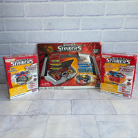 
              Mega Bloks Battle Strikers Battle Top Bundle + Striker Case Rhino Supercharge
            