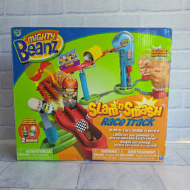 Mighty Beanz Slam N Smash Race Track Game + 15 Beans Bundle in Box