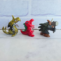 
              Digimon Figure Bundle Tyrannomon MetalSeaDramon Zudomon Vintage Tomy 1998
            