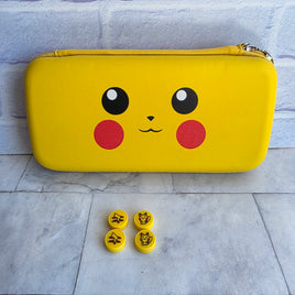 Pokémon Pikachu Nintendo Switch Carry Case Bundle   Pikachu themed Nintendo Switch Carry Case with 4x Pikachu Thumbgrips.  Also includes brand new screen protector.
