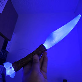 Avatar Blue Na'Vi Knife Dagger Electronic Light Up - Disney World Theme Park Rare
