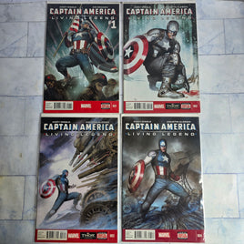 Captain America Living Legend Comic Bundle Issue 1 - 4 Complete Set Bag + Board