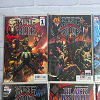 
              King In Black Comic Bundle Issue 1 - 4 + Issue 1 Captain America + Black Knight
            